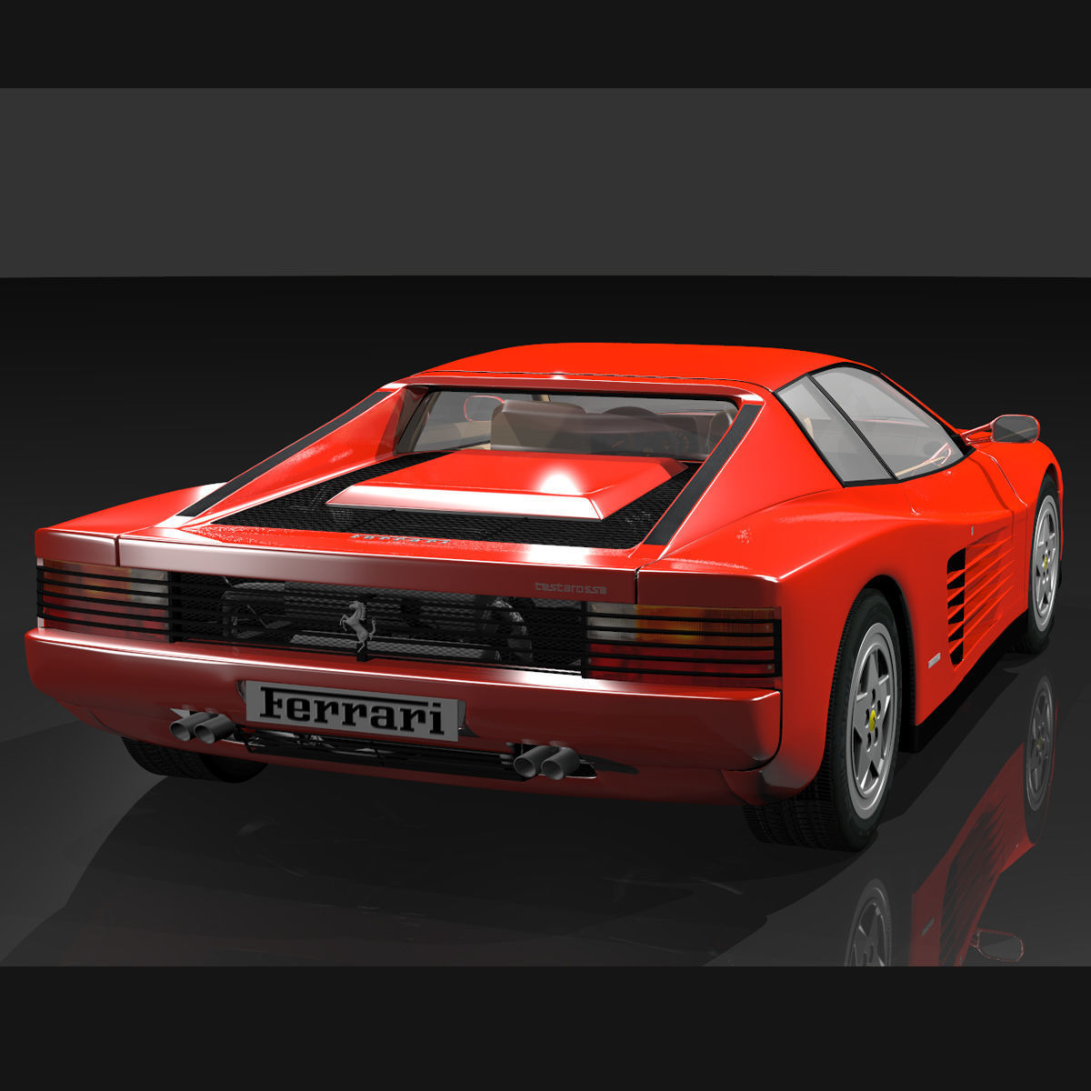 Ferrari Testarossa 3D model_9