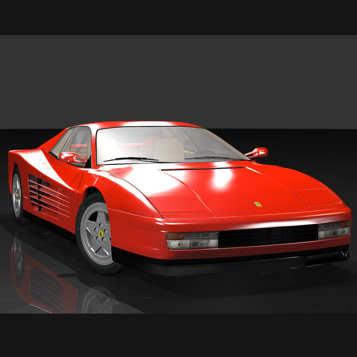 Ferrari Testarossa 3D model_8