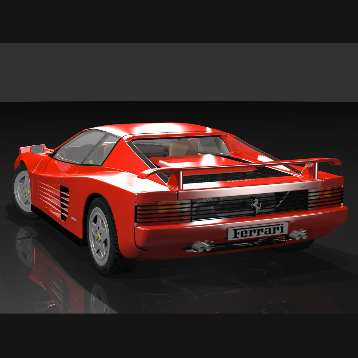 Ferrari Testarossa 3D model_2