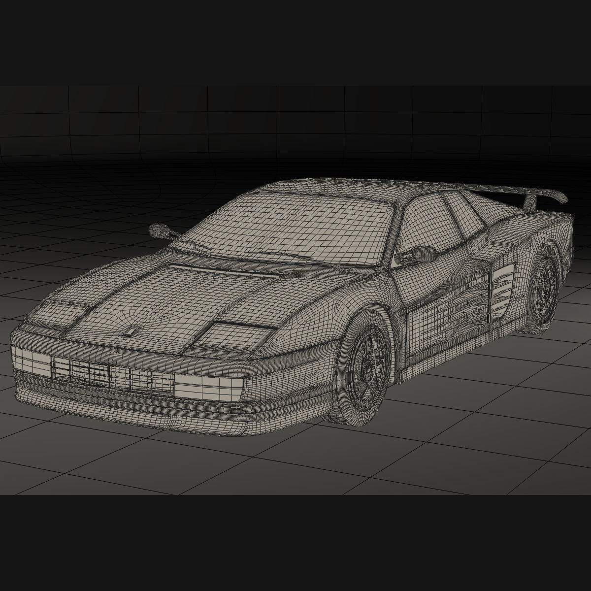Ferrari Testarossa 3D model_6
