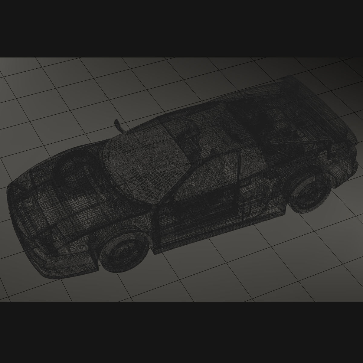 Ferrari Testarossa 3D model_7