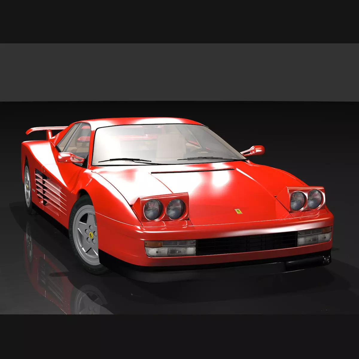 Ferrari Testarossa 3D model_0