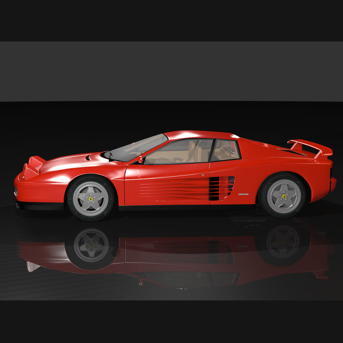 Ferrari Testarossa 3D model_3