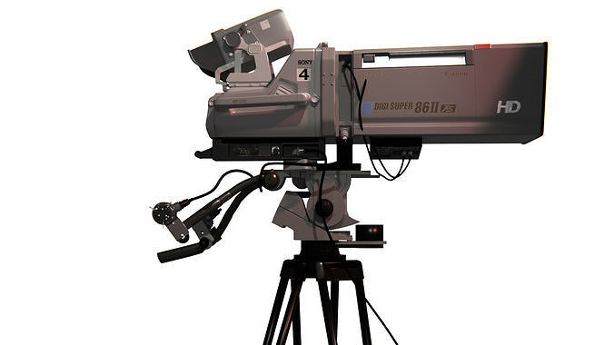 Television Video Camera 3D model