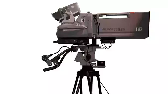Television Video Camera 3D model