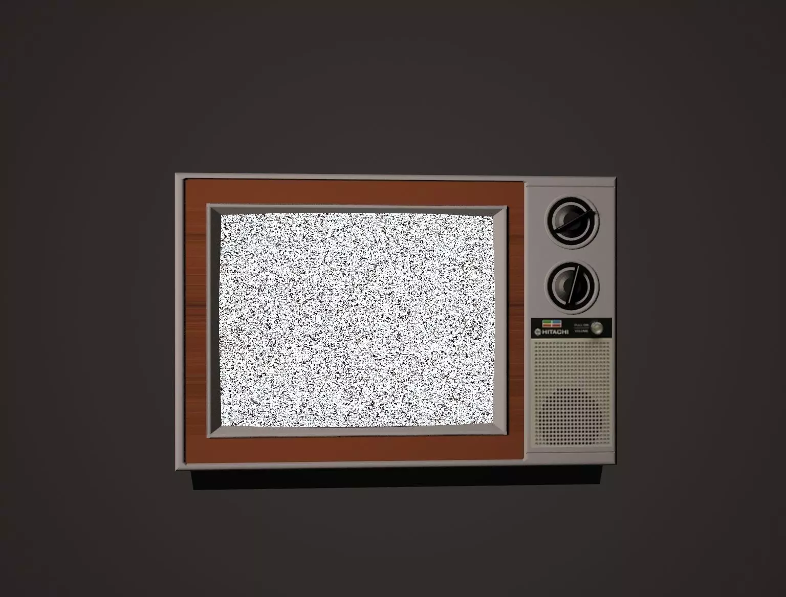 Old TV Free 3D model_0