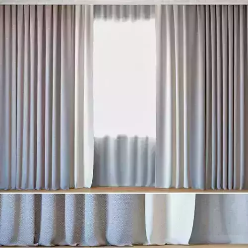 Curtains 103 Curtains with Tulle ROHI Credo