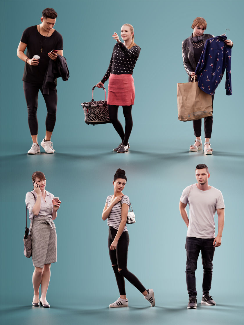 1011 - Shopping Bundle 01 3D Model Collection_8