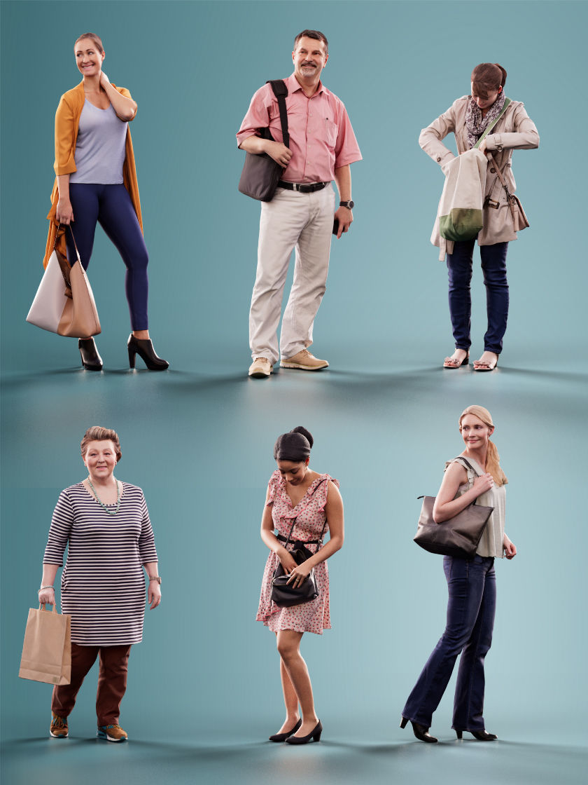 1011 - Shopping Bundle 01 3D Model Collection_9