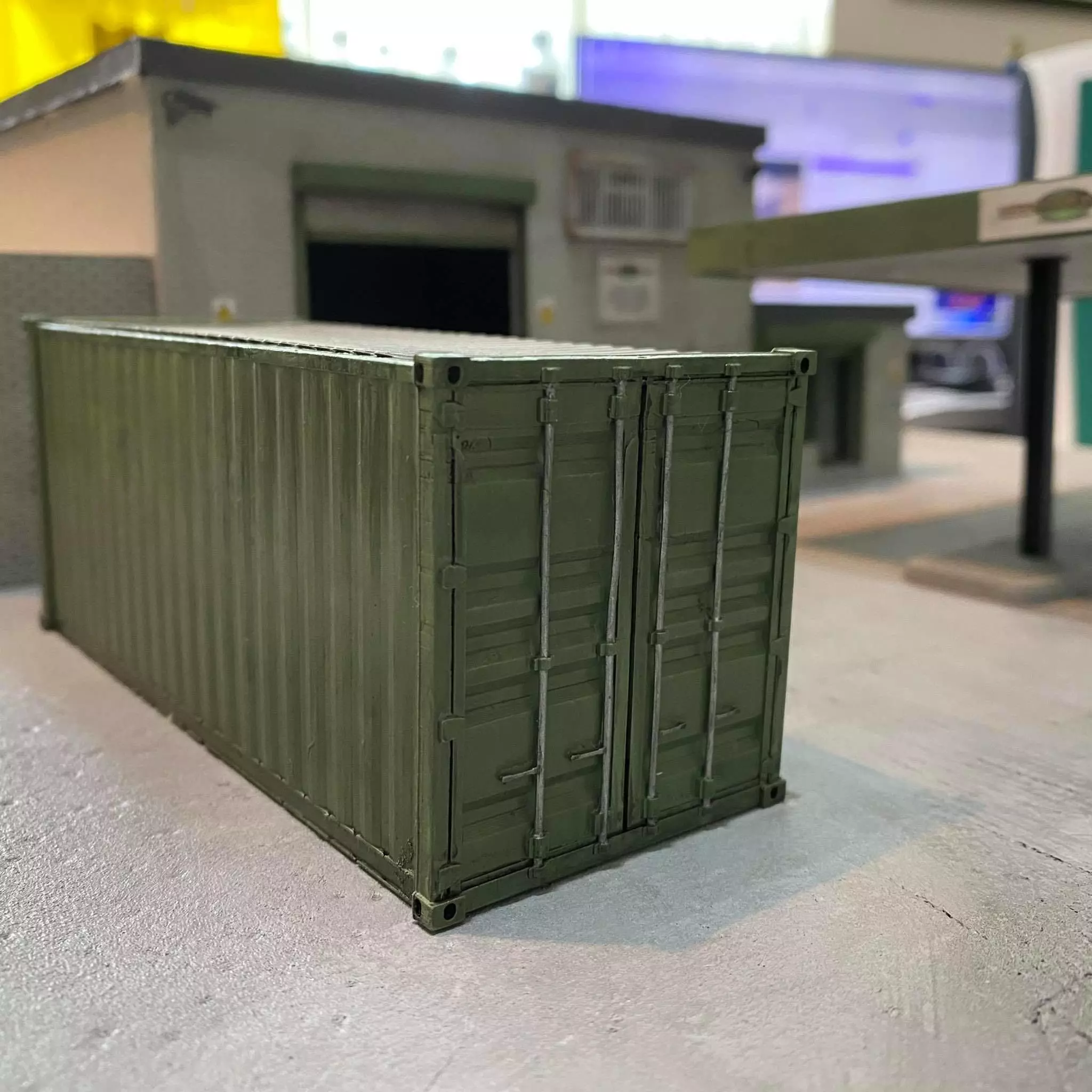 20FT SHIPPING CONTAINER 7MM SCALE O GAUGE MODEL RAILWAY 3D print model