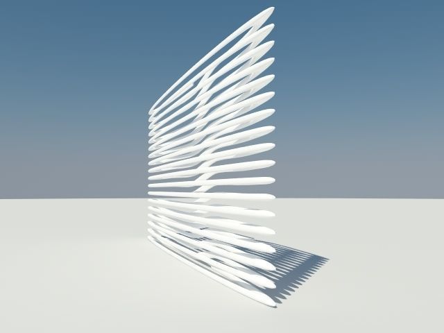 Wall Panel 3D model_2