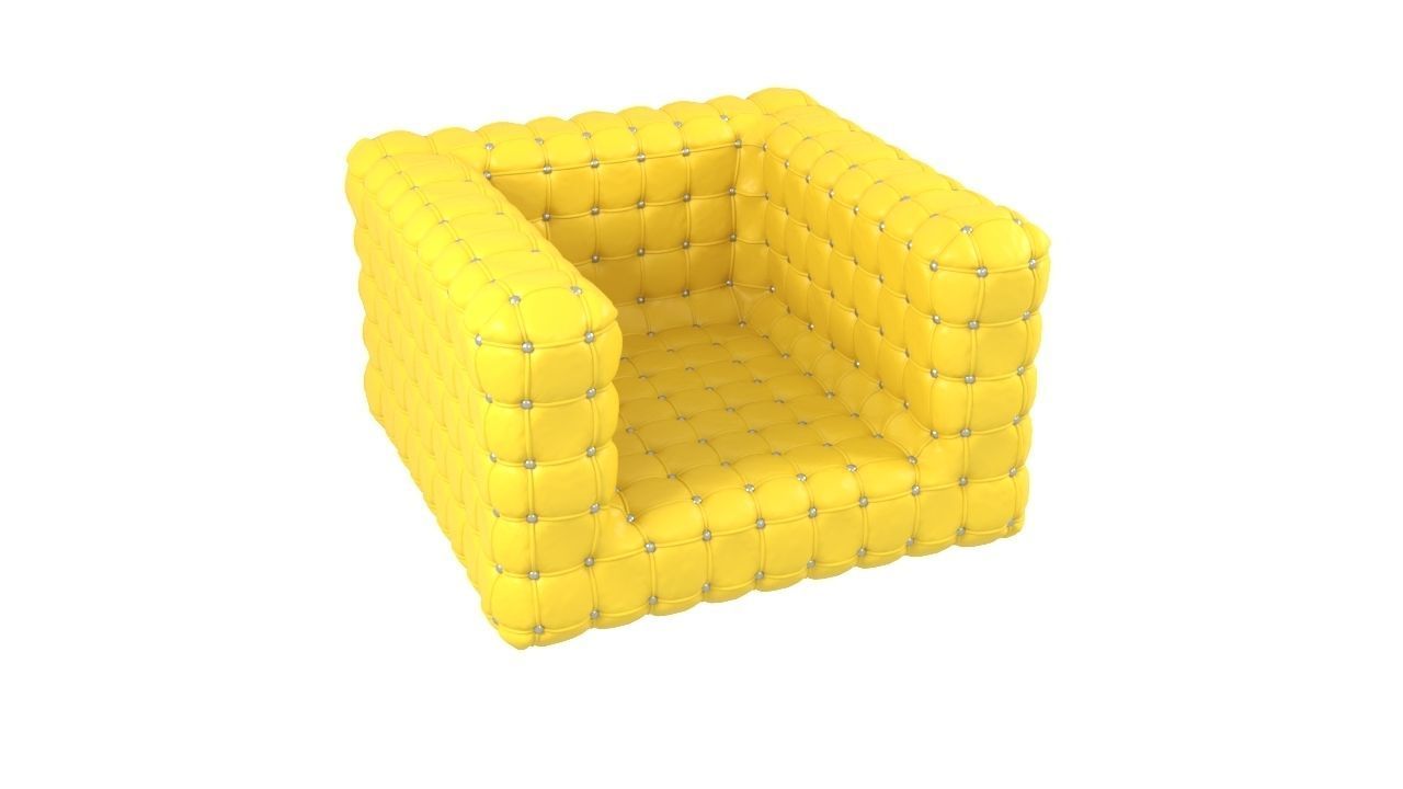 Quilted and Chesterfield Script 3D model_5