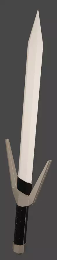 simple sword Free low-poly 3D model