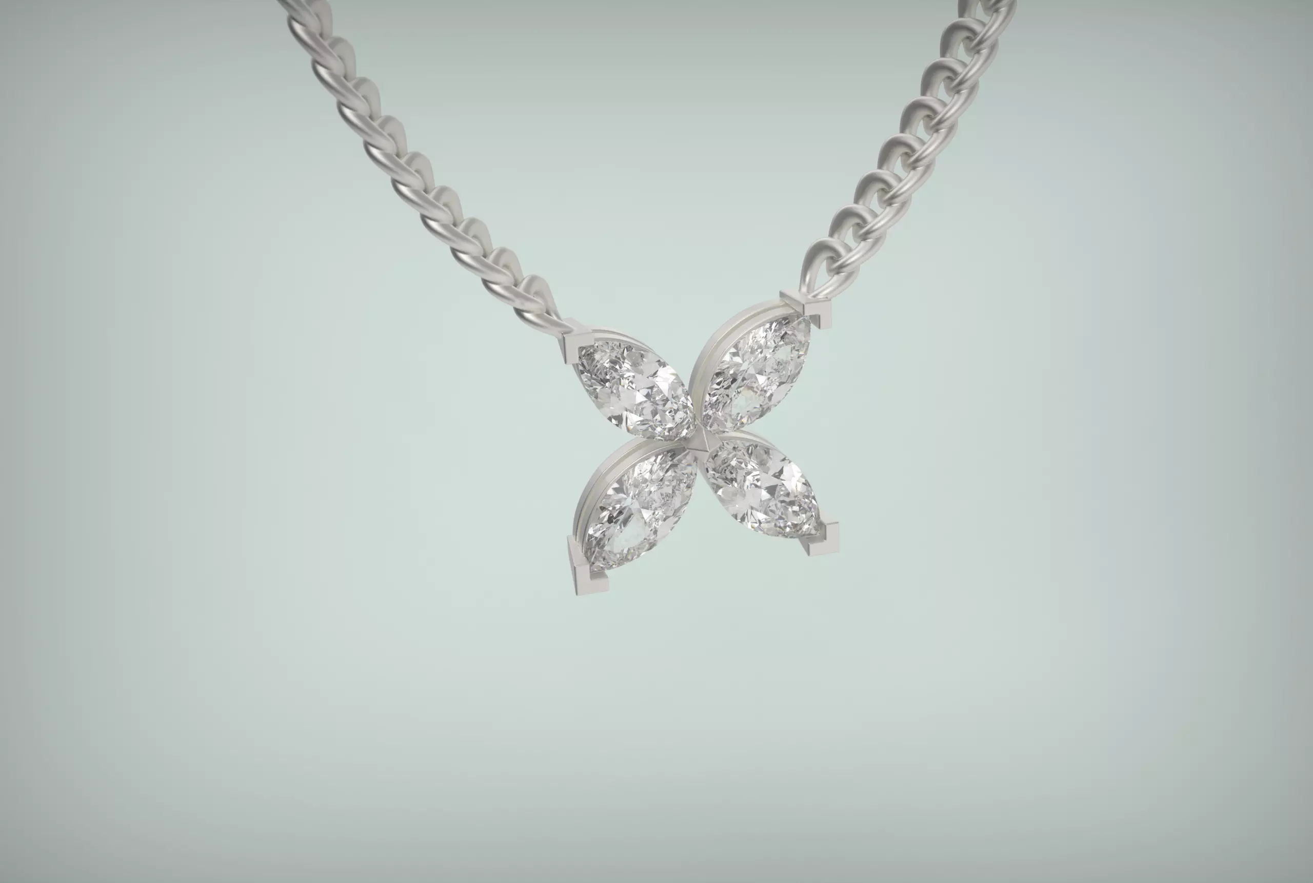 Classic butterfly pendant 3D print model