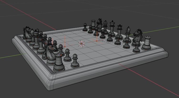 Chess set Free 3D model_5