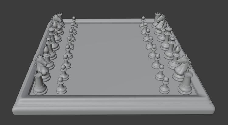 Chess set Free 3D model_4