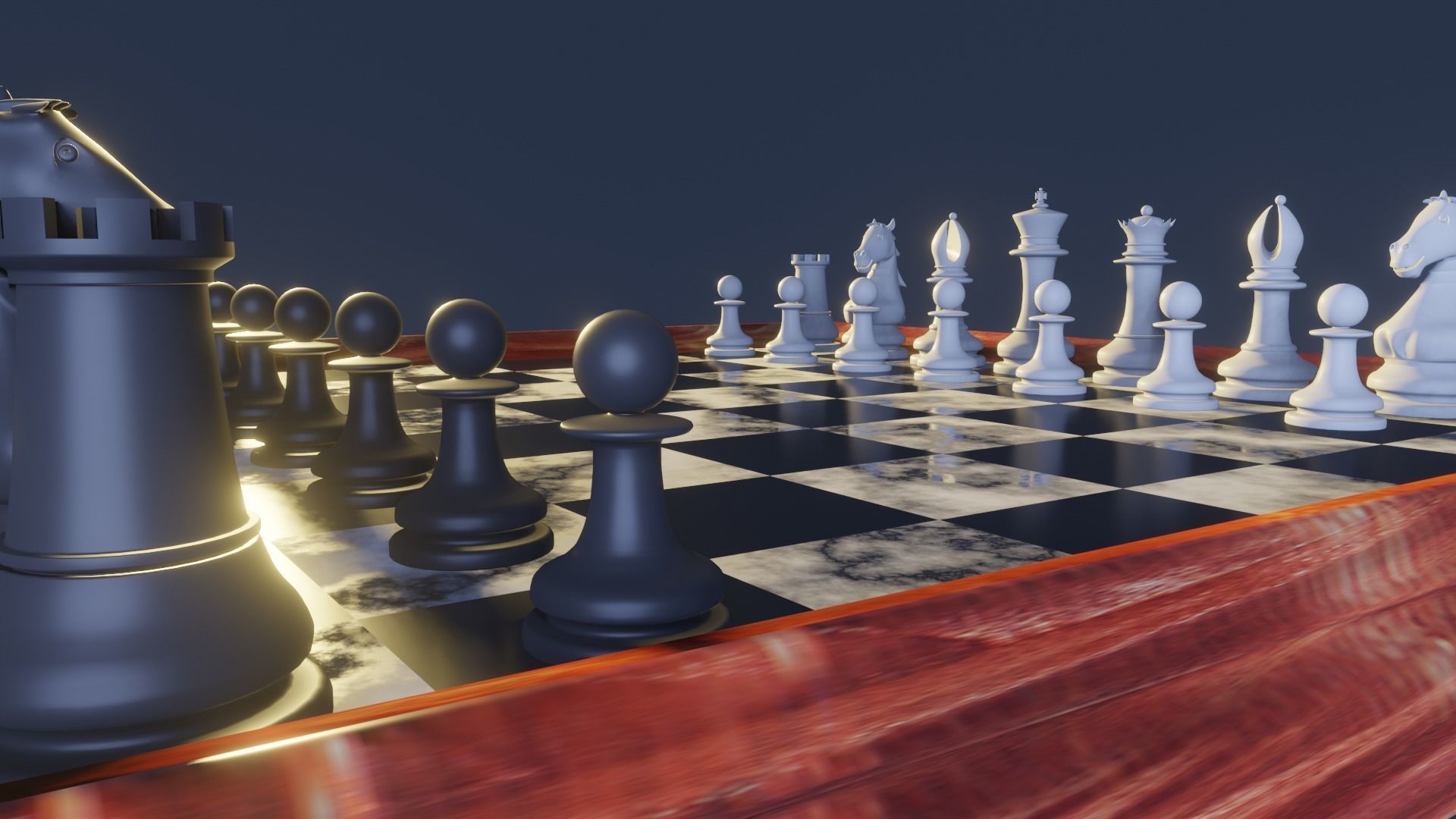 Chess set Free 3D model_2