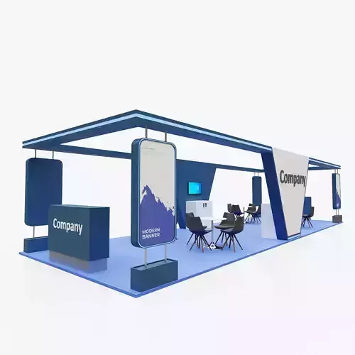 Exhibition stand 10 3D model