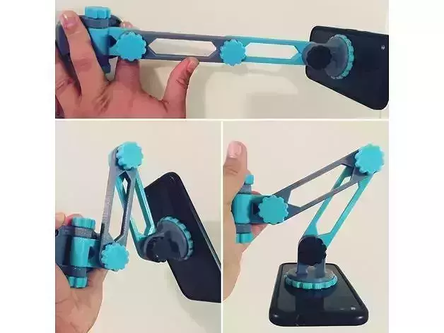 Articulating Wall Mounted Magnetic Phone Mount 3D model