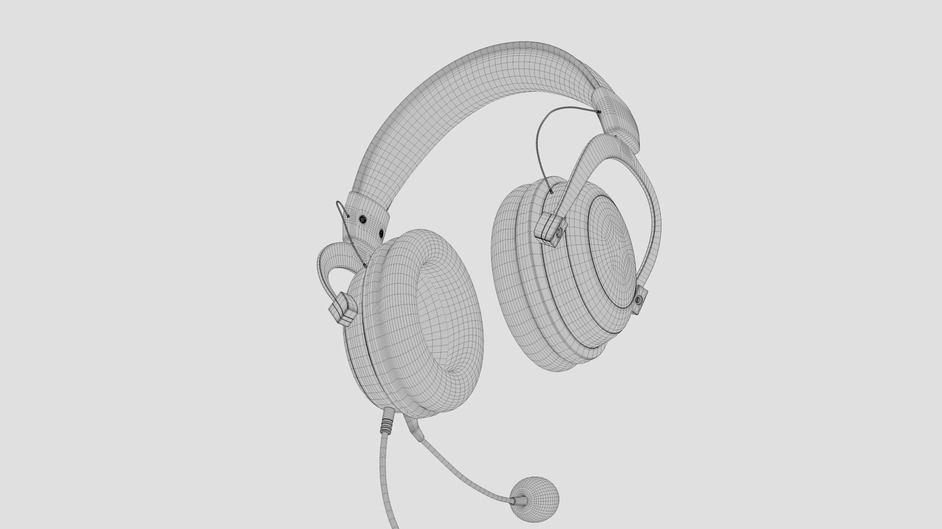HyperX Cloud II - Gaming Headset Headphone 3D model_16