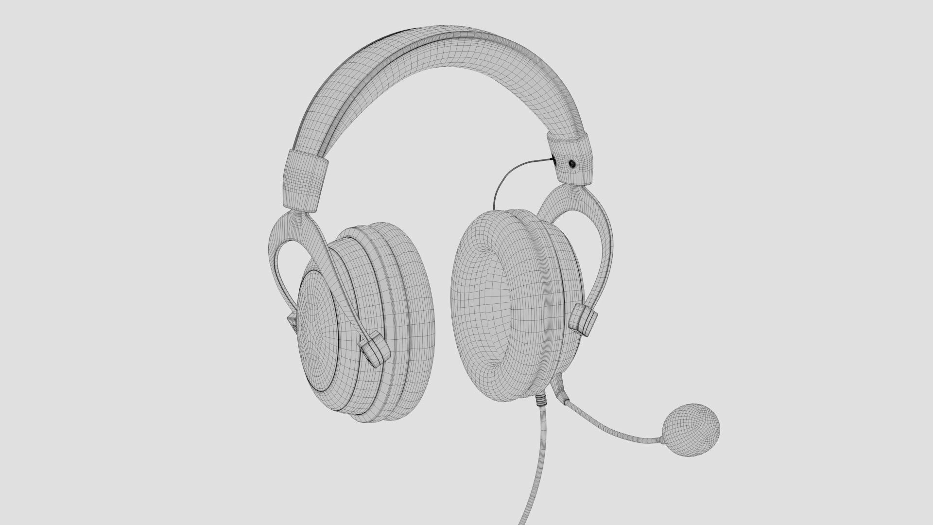 HyperX Cloud II - Gaming Headset Headphone 3D model_15