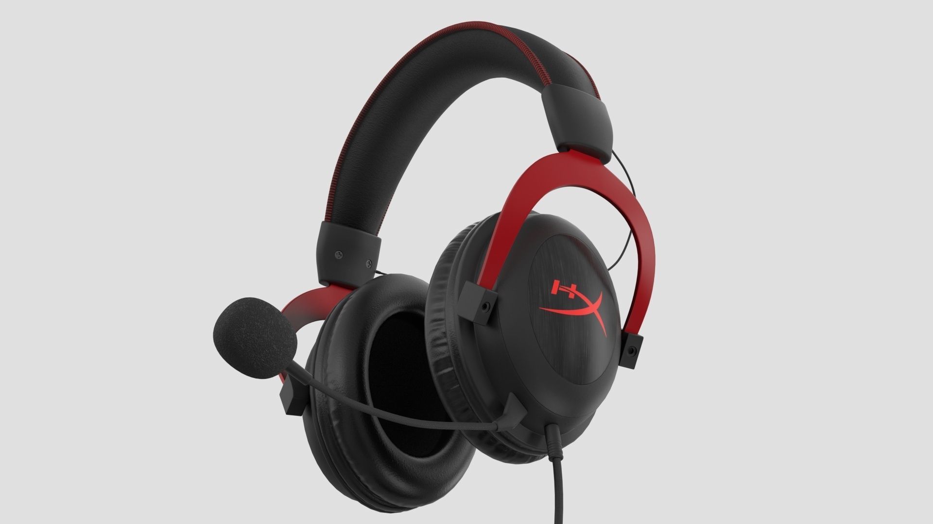 HyperX Cloud II - Gaming Headset Headphone 3D model_3