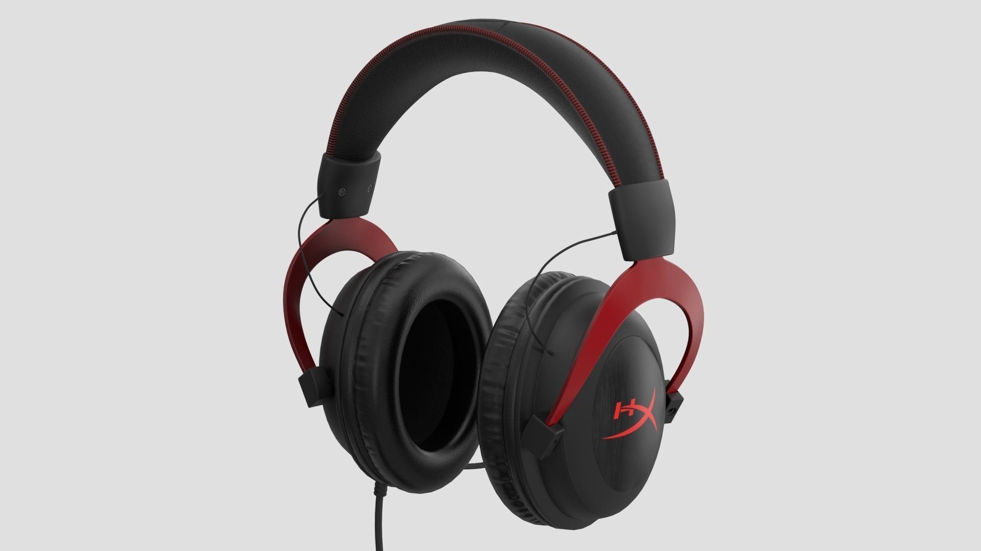 HyperX Cloud II - Gaming Headset Headphone 3D model_7