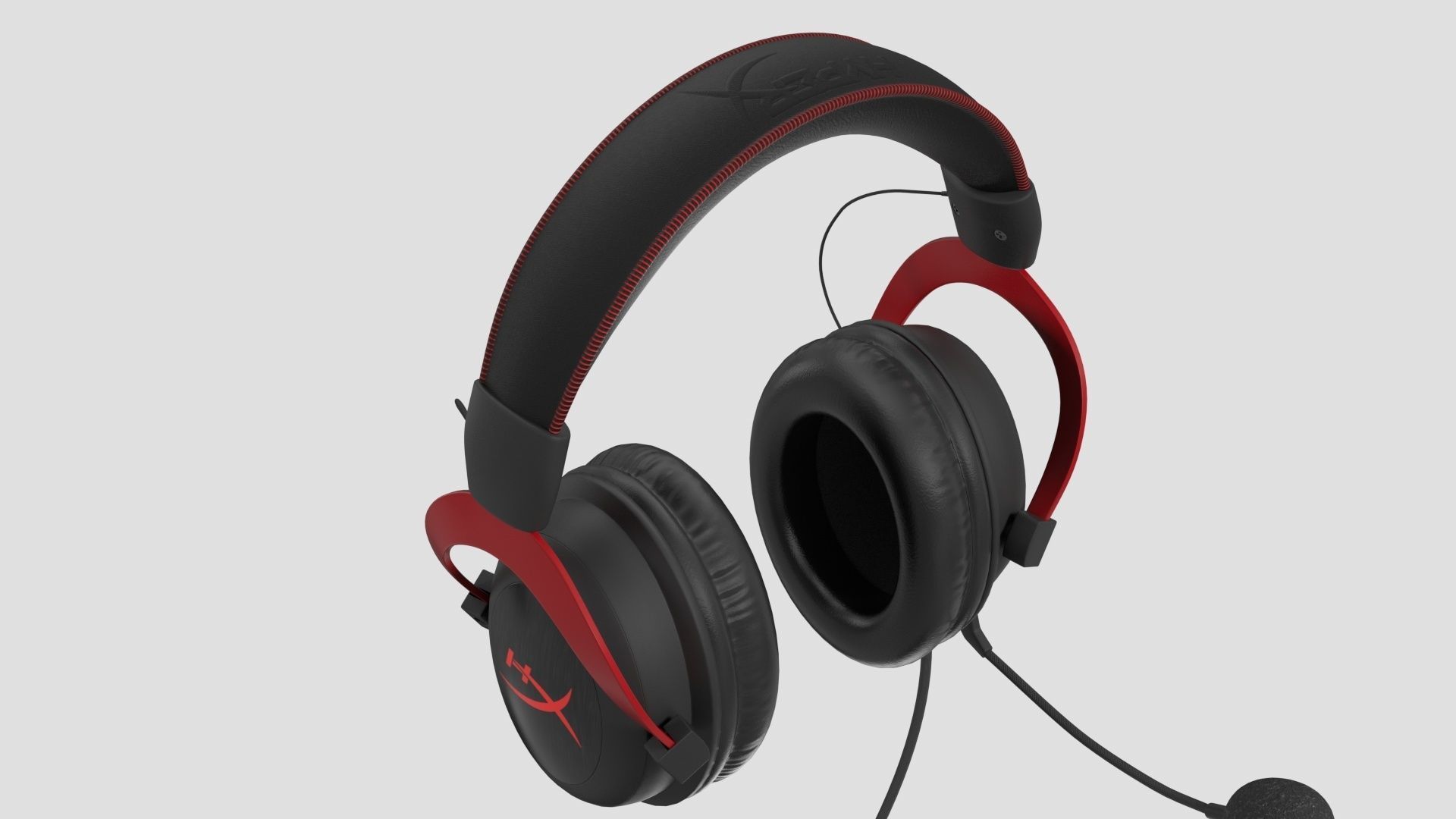 HyperX Cloud II - Gaming Headset Headphone 3D model_5