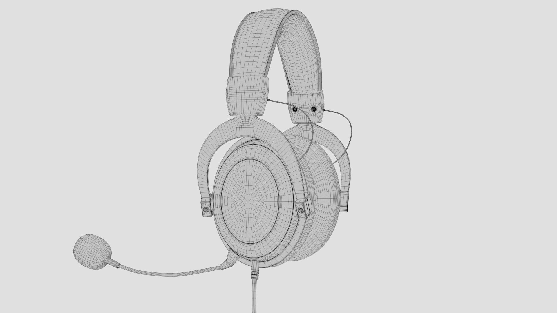 HyperX Cloud II - Gaming Headset Headphone 3D model_18