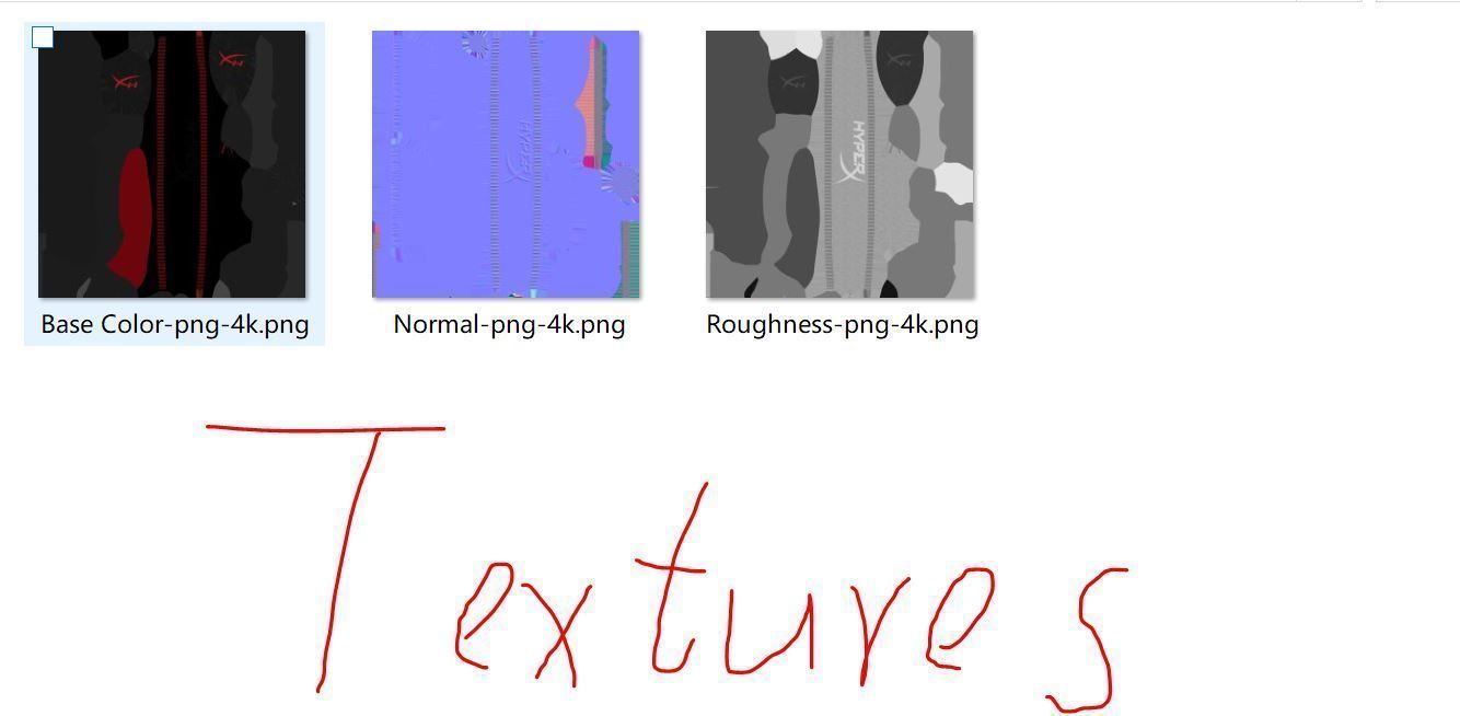 HyperX Cloud II - Gaming Headset Headphone 3D model_12