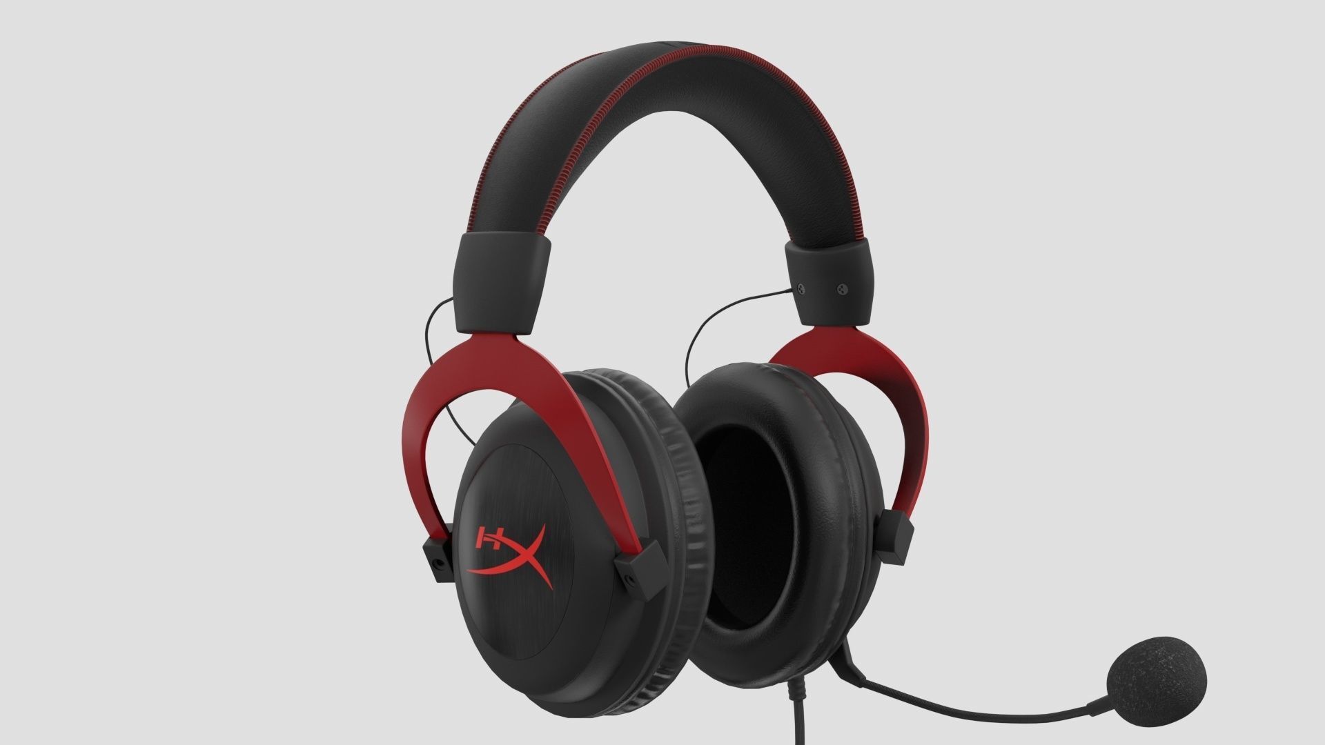 HyperX Cloud II - Gaming Headset Headphone 3D model_4