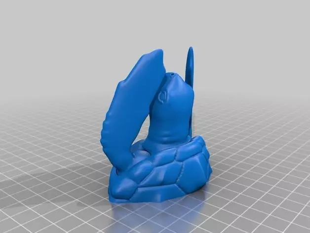 Loggerhead Sea Turtle poseable 3D model_0