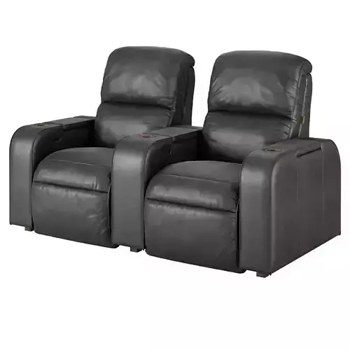 Moovia Dallas leather venice row 2 seat 3D model