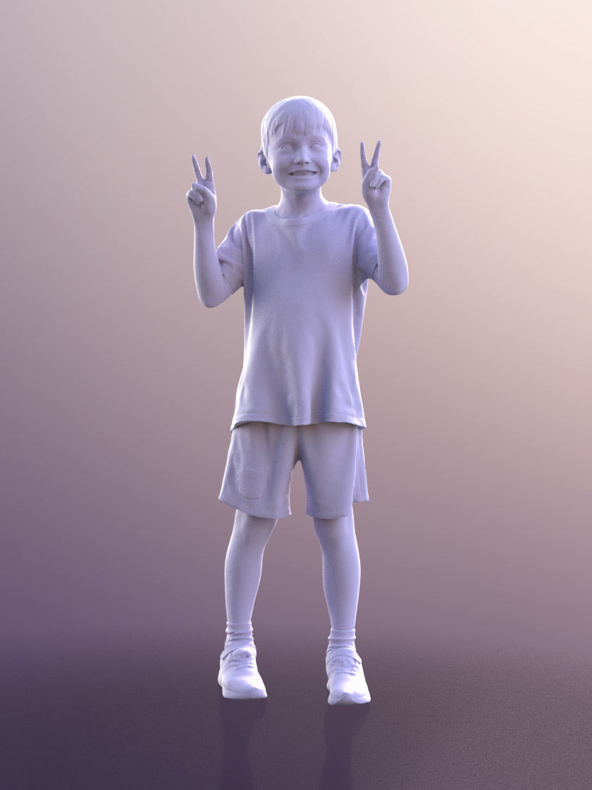 Thilo 10262 - Young Boy At A Stadium  3D model_4