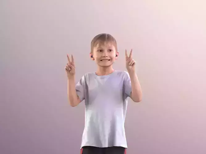 Thilo 10262 - Young Boy At A Stadium  3D model