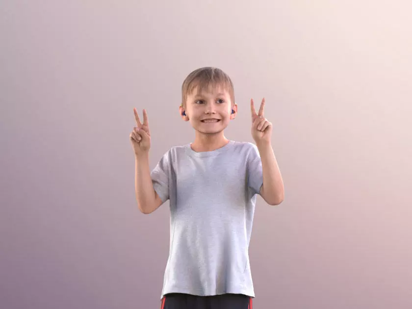 Thilo 10262 - Young Boy At A Stadium  3D model_0