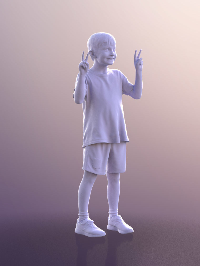 Thilo 10262 - Young Boy At A Stadium  3D model_5