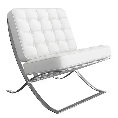 Barcelona-chair 3d model barcelona lounge chair leather