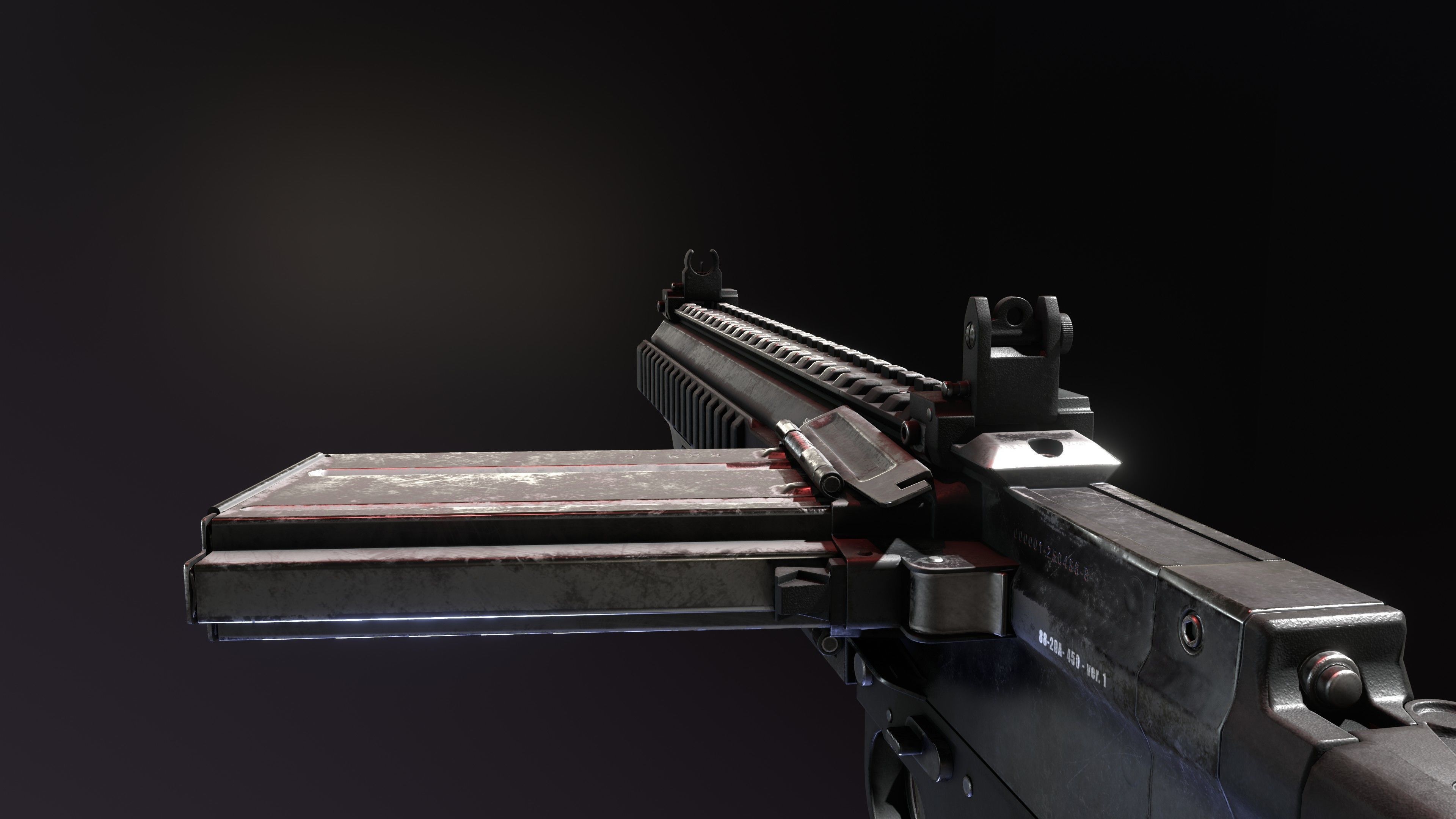 Modern FG42 Low-poly 3D model_2