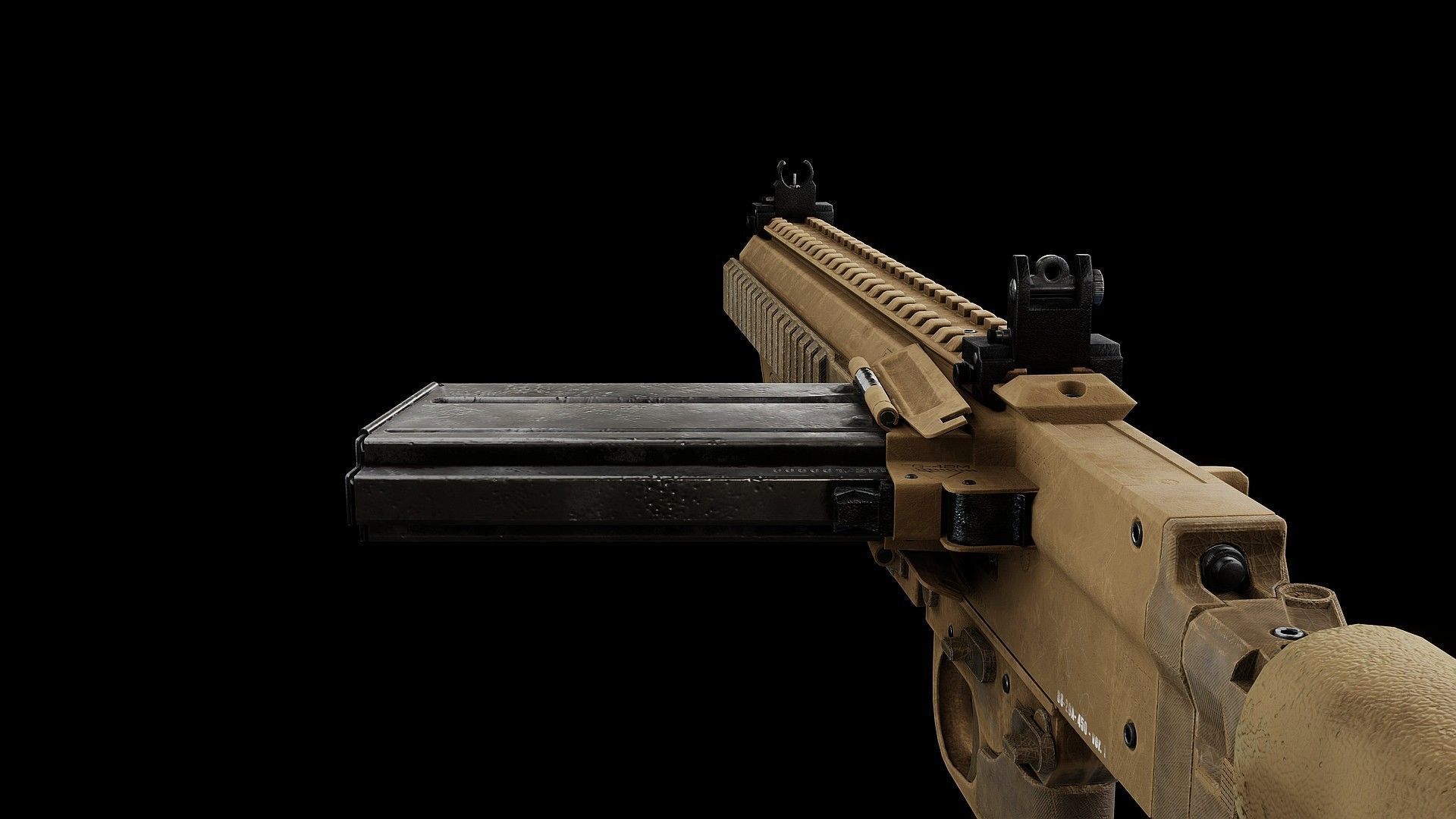 Modern FG42 Low-poly 3D model_11