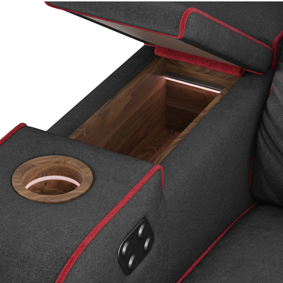 Moovia Dallas venice row 3 seats 3D model_6