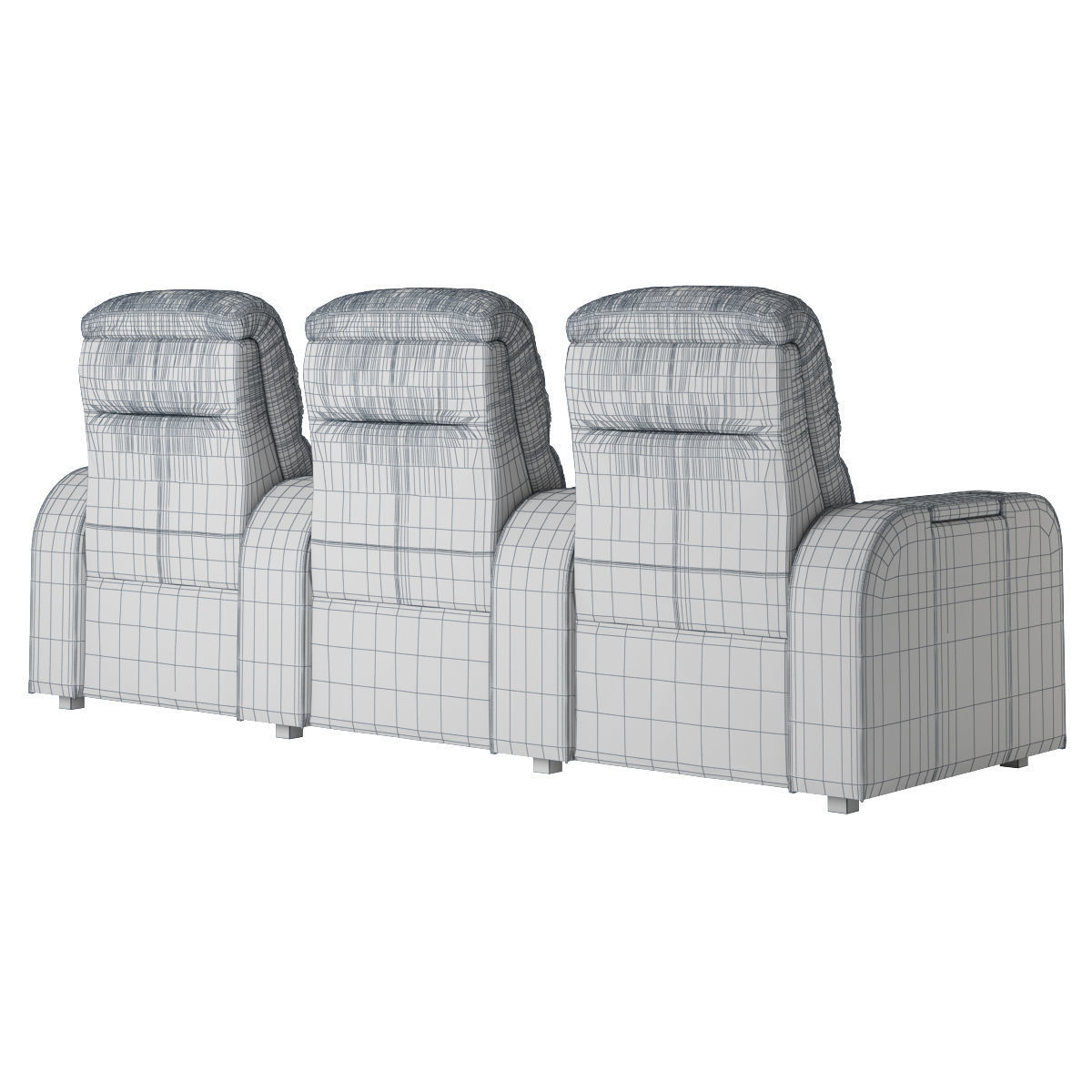 Moovia Dallas venice row 3 seats 3D model_8