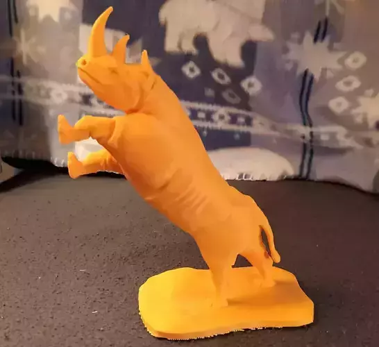 Rhino Bookend - Printer Ready 3D print model
