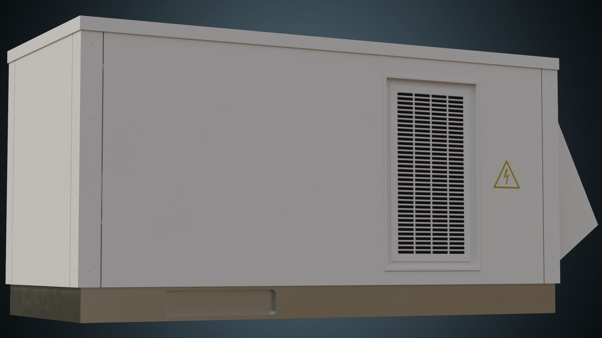 Rooftop AC Unit 4A Low-poly 3D model_3