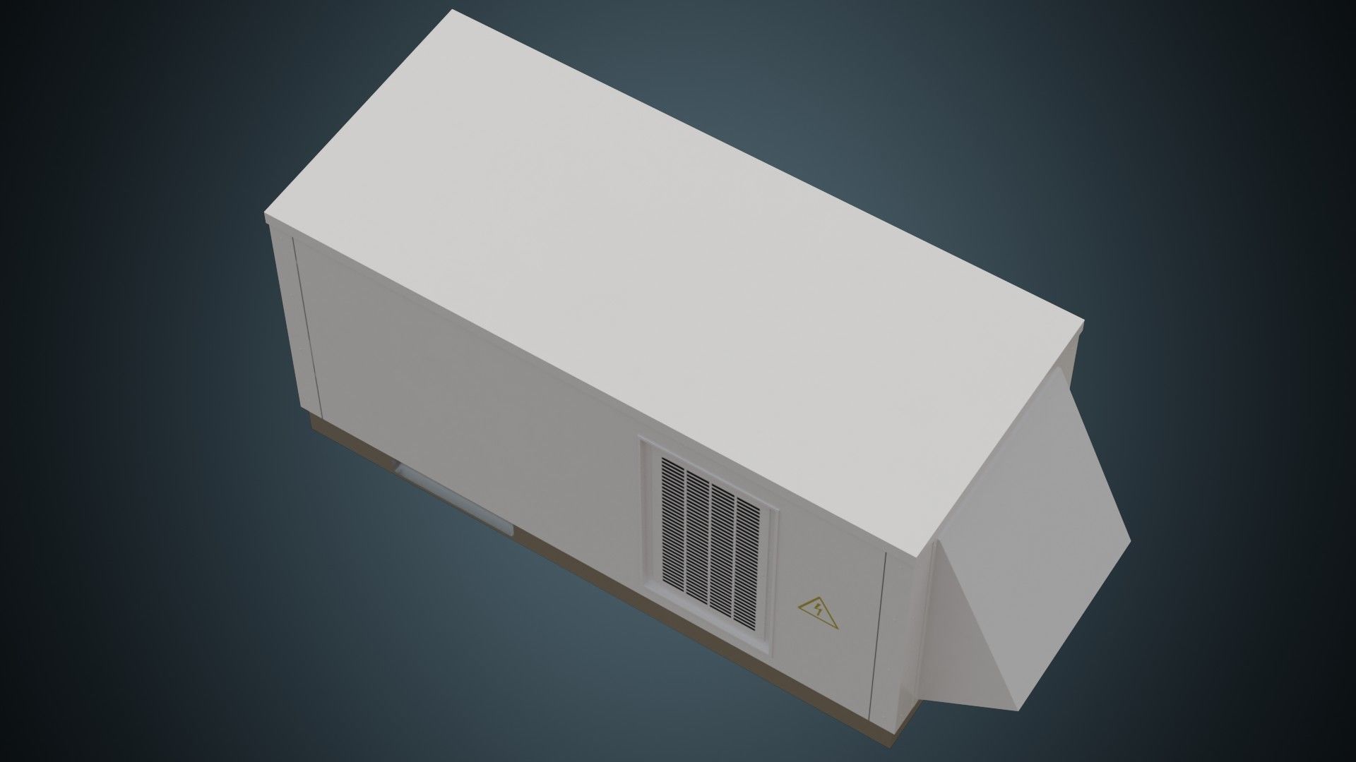 Rooftop AC Unit 4A Low-poly 3D model_2