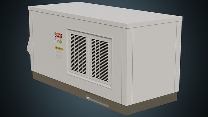 Rooftop AC Unit 4A Low-poly 3D model