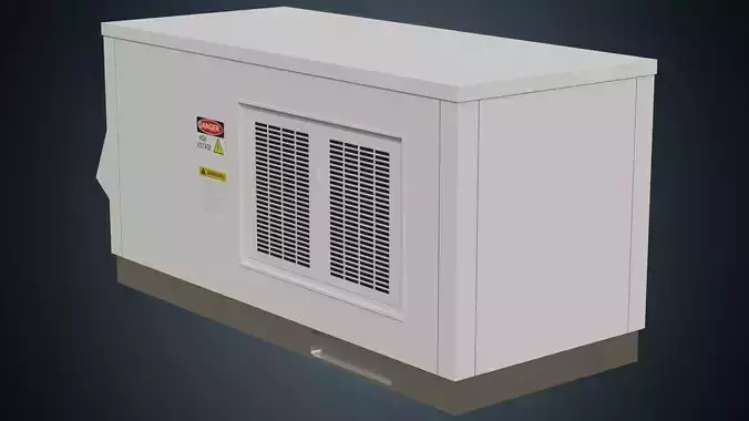 Rooftop AC Unit 4A Low-poly 3D model