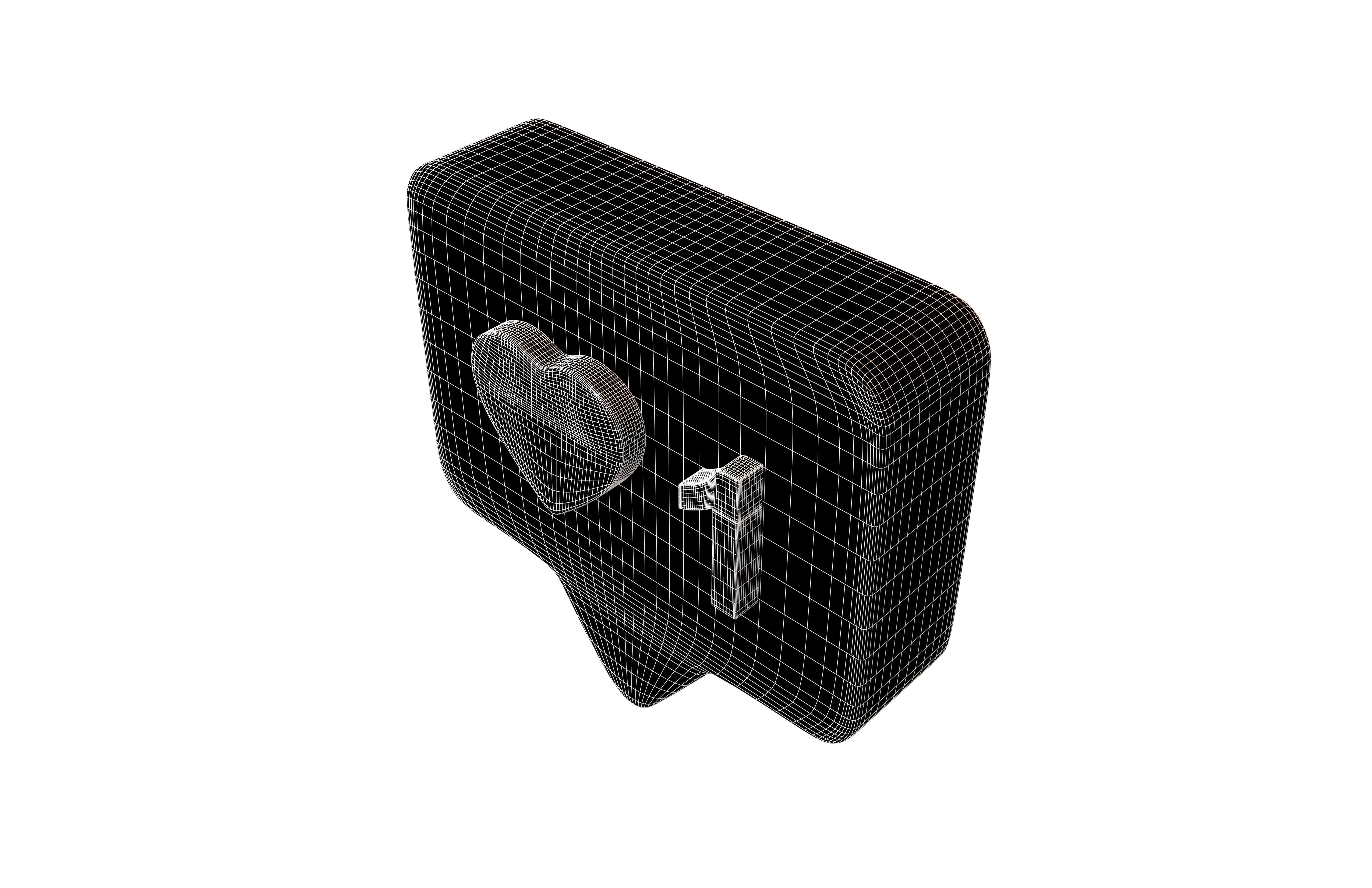 Socail Media Like v1 001 Low-poly 3D model_7