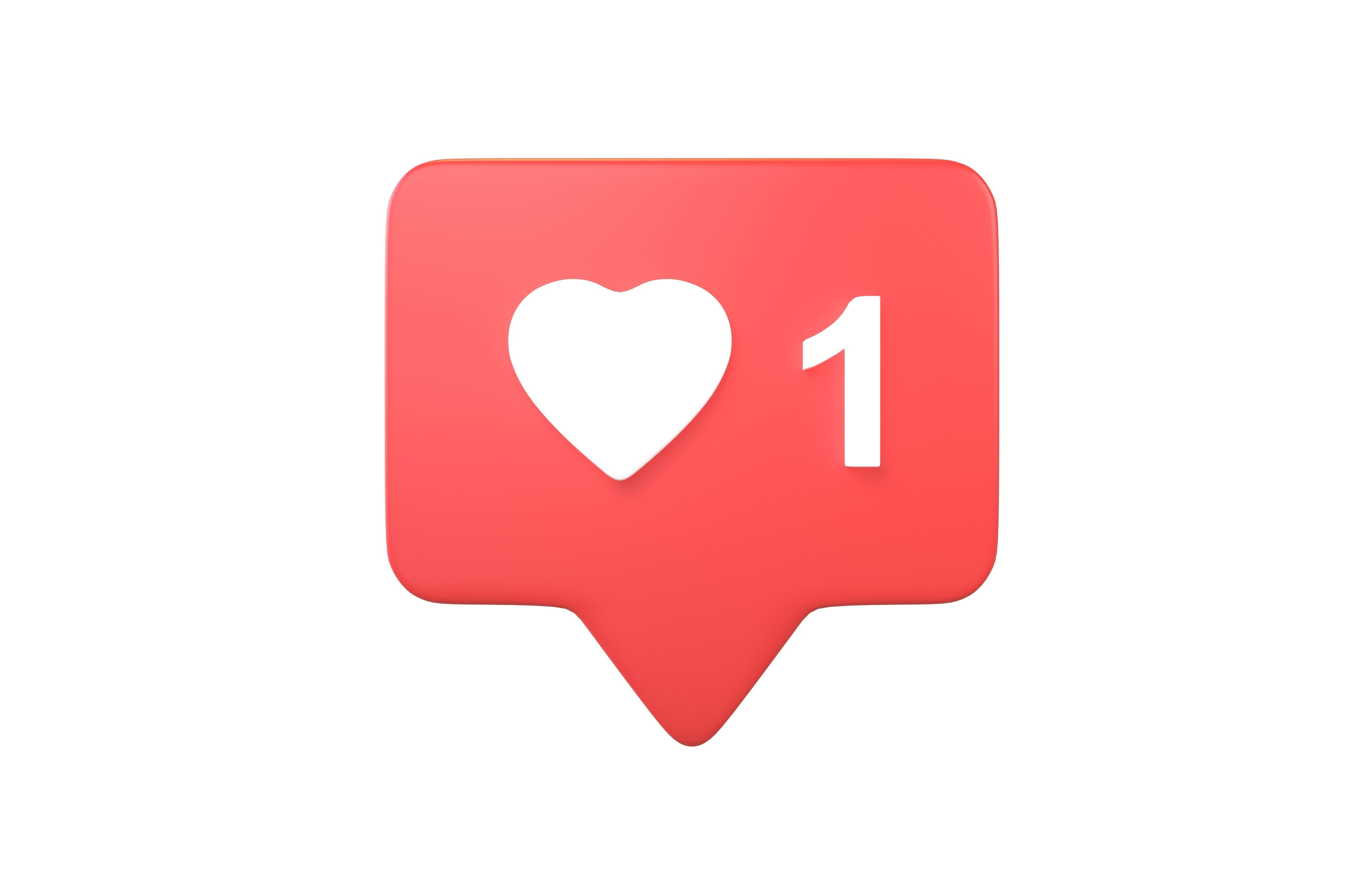 Socail Media Like v1 001 Low-poly 3D model_3