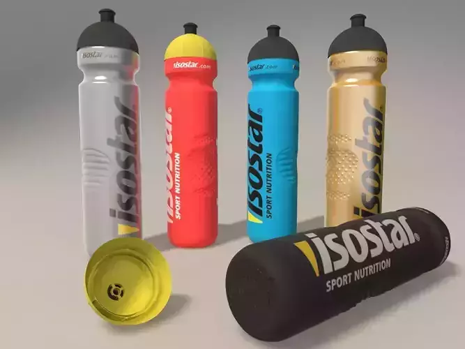 Isostar 1000ml bottle Low-poly 3D model